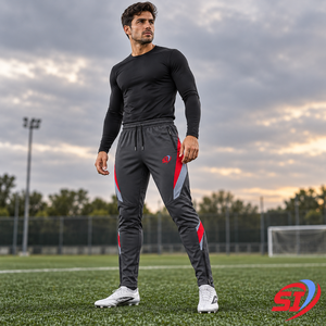Custom Men's Football Training <b>Pants</b> <b>Spandex</b>/Cotton Quick Dry Drawstring Closure Mid Waist Lightweight Summer - Product Image 2