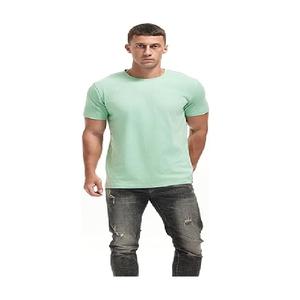 เสื้อยืดแขนสั้นผู้ชายสีพื้นคุณภาพสูงรุ่นใหม่มาแรง ผลิตจากผ้าฝ้าย 100% ขายดีที่สุดจากโรงงานบังกลาเทศ ราคาโรงงาน - Product Image 1