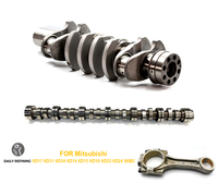 6D17 6D31 6D34 6D14 6D15 6D16 6D22 6D24 S6B2 Forged Steel Camshaft Crankshaft Connecting Rod for Mitsubishi Engine Spare Parts