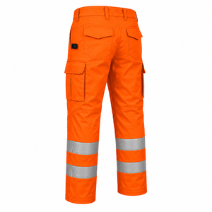 Pantalon de travail personnalisé avec logo, pour l'exploitation minière, la construction, la sécurité, haute visibilité, avec bande réfléchissante, couleur unie, pantalon de travail personnalisé - Product Image 6
