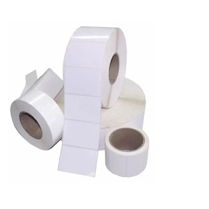 Étiquettes en papier thermique direct 3 x 5 pouces, non enduites, blanches, avec adhésif amovible pour les applications d'expédition - Product Image 3