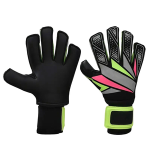 Gants de gardien de but de football professionnels avec logo personnalisé, en cuir respirant, protection des doigts, sangle de poignet réglable, vente en gros - Product Image 6