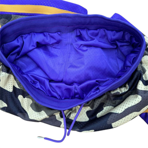 Shorts de sport en tissu mesh haute qualité pour la rue, respirants, séchage rapide, taille élastique, pour le basketball, la gym et l'entraînement, avec poches - Product Image 3