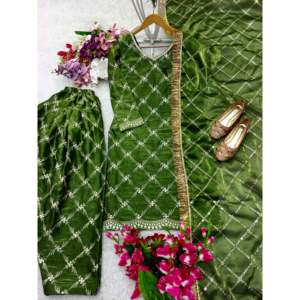 Magnifique haut de fête pour femme-Ensemble Patiyala et Dupatta - Product Image 1