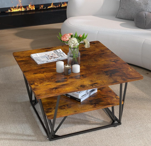 Mesa de centro de doble capa convertible moderna de excelente calidad, muebles de sala de estar con Panel de madera para oficina en casa y Villa - Product Image 6