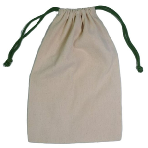 Sacs à cordon personnalisés en coton biologique 100% recyclable pour l'emballage de bijoux, les cadeaux et l'artisanat avec impression sérigraphique - Product Image 5