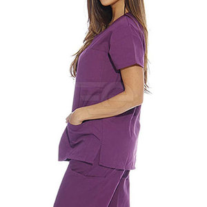 Tenues médicales élégantes pour hommes, ensemble léger et respirant en coton tricoté à 100 %, pour cliniques et hôpitaux, confortables et douces pour les infirmiers. - Product Image 6