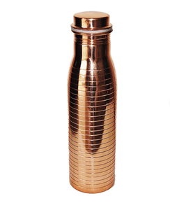 Bouteille d'eau en cuivre pur, couvercle anti-fuite, boisson directe, écologique, réutilisable, sans BPA, bouteille en cuivre pour les voyages, le camping et les boissons - Product Image 5