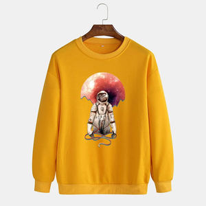 Sudaderas de Cuello Redondo para Hombre, Corte Regular, de la Mejor Calidad, para Otoño, 100% Algodón, Impresión Serigrafiada, Transpirables, Ecológicas, Ajustables - Product Image 2