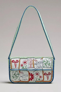 Nouveau sac à main de luxe brodé à la main avec perles, mini sac à fermeture éclair, couleur personnalisable, idéal pour la broderie - Product Image 6