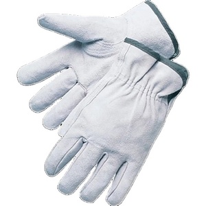 Gants de conduite de sécurité en cuir de vachette fendu de haute qualité pour les conducteurs et le jardinage Protection des mains Gants doux et confortables - Product Image 1