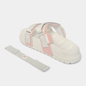 Sandales décontractées à plateforme pour fille, légères, à séchage rapide, avec bride de talon amovible, à brides croisées, bout ouvert et empeigne en nylon, couleur blanche - Product Image 3