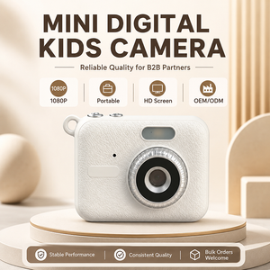 Fotocamera Digitale Tascabile Mini per Bambini OEM con Etichetta Privata, 1080P, Stile Retrò in Pelle PU, Logo Personalizzato dal Produttore - Product Image 1
