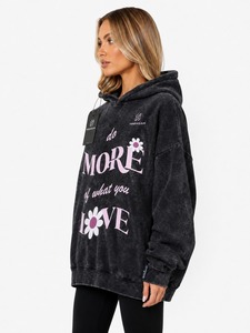 Sweat à capuche pour femme en molleton de haute qualité, effet délavé, design optimal, respirant, manches longues, sweat à capuche délavé pour femme - Product Image 5