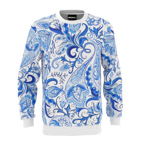 Sudadera de Felpa Personalizada de Alta Calidad para Hombre, Cuello Redondo, Cierre de Cremallera, Color Sólido, OEM, Transpirable, Impresión Digital para Invierno - Product Image 1