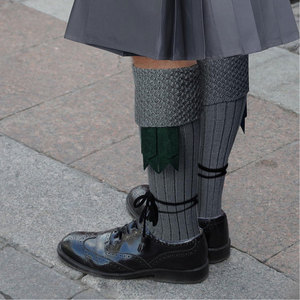 ustom Branding Men's Scottish Highland Kilt Hose <b>Socks</b> Traditional <b>Long</b> Length <b>Wool</b> Blend Comfortable Ribbed <b>Socks</b> Supplier - Product Image 3