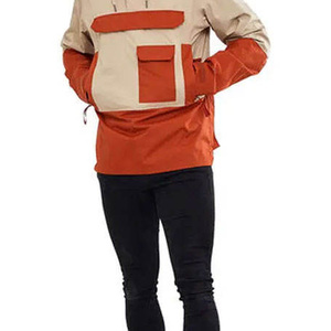 Men Winter Lightweight Hooded <b>Jacket</b> Color Block Front Custom Logo Outdoor Windproof Quick Dry Hiking Windbreaker High Quality - Product Image 1