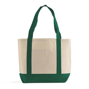 Bolsa de Compras Grande de Lona de Algodón Crema Icónica con Asa Larga Negra para Hombro, Personalizable con Logotipo, Reutilizable, para Regalo, Venta al por Mayor - Product Image 6
