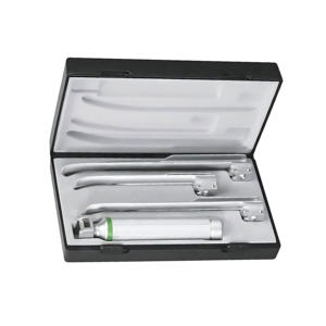 Laringoscopio de Fibra Óptica Miller, Juego de 3 Hojas, CE ISO, Instrumentos de Diagnóstico ORL, Herramientas de Laringoscopia Veterinaria, Personalizables - Product Image 1