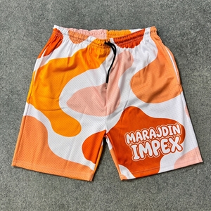 Custom Double <b>Layers</b> Sublimation Eco-Friendly Breathable Polyester Casual Men's Shorts 5 Inch Inseam Gym Basketball Mesh Knee - Product Image 1
