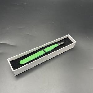 Haute Qualité Russe Volume Vert Couleur Extension De Cils Pince À Épiler En Acier Inoxydable Pointe Pointue Durable-Vente En Gros - Product Image 2