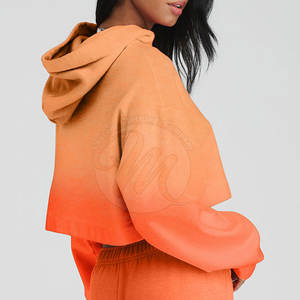 Crop tops à capuche personnalisés, prix bas, nouvelle collection, style unique. - Product Image 3