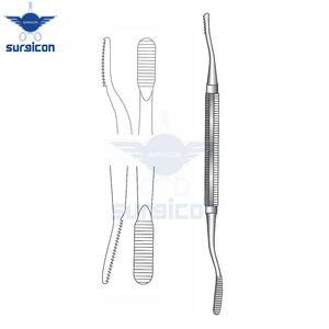 Lime à os Miller-Colburn, longueur 18 cm / 7 pouces, largeur 6 mm et 5 mm, instrument chirurgical à double extrémité pour le modelage osseux - Product Image 3
