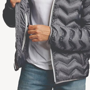 Chaqueta de Invierno Acolchada para Hombre Rainbow Spray de Alta Calidad, Fabricante, Logotipo Personalizado, Impermeable, Cálida, Cortavientos, con Capucha - Product Image 6