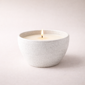 Textured Ceramic Candle Vessel Deep Bowl Thick Durable Heat Resistant Smooth Matte Finish Single Wick Luxury Home Decor - Product Image 3