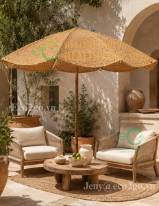 Handwoven Coir Parasol Natural Outdoor Accent for Tropical Resorts Gardens and Beach Clubs Eco2go Vietnam - Product Image 5