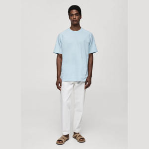 Camiseta de Alta Calidad en Oferta, 260 g/m², Impresión de Camisetas Personalizadas, Camiseta de Algodón Blanca para Hombre, Fabricación de Ropa Masculina - Product Image 2