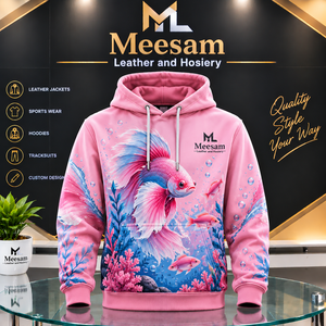 <b>White</b> Unisex Hoodie Embroidered Pink Hibiscus Floral Pattern Front Long Sleeve Pullover <b>Sweatshirt</b> - Product Image 6