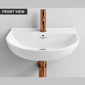 Lavabo Ovalado de Cerámica para Colgar en la Pared, Lavabo de Baño de Diseño Moderno con Acabado Pulido, Artículos Sanitarios para Uso Hospitalario - Product Image 5