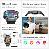 Reloj Inteligente Deportivo Watch5 Max con Monitor de Actividad Física, Bluetooth 5.0, Llamadas, GPS, Pantalla Táctil Completa, Resistente al Agua IP67 para Ejercicio al Aire Libre