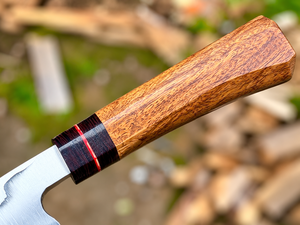 Cuchillo de Chef Hecho a Mano de Acero Inoxidable con Mango de Madera Natural, Cuchillo de Cocina Profesional con Hoja Forjada Personalizada - Product Image 5