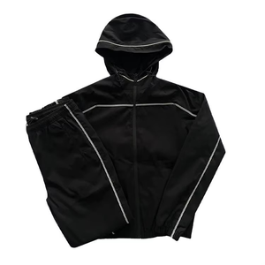 Survêtement coupe-vent vintage personnalisé pour homme, imperméable et respirant, avec logo, streetwear, vêtements de sport, fabricant OEM - Product Image 1