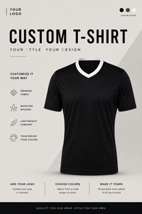 Camiseta de Fútbol de Manga Corta con Cuello en V Negra para Hombre, Absorbe la Humedad, Poliéster, Corte Regular, Color Sólido, Ropa para Todas las Temporadas - Product Image 5