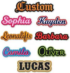 Custom High Quality Eco-Friendly Fabric Canvas PVC Name Patch Embroidered <b>Iron</b>-<b>On</b> Sew-<b>On</b> <b>Badge</b> for Cloth Use by MAKRAH SPORTS - Product Image 2