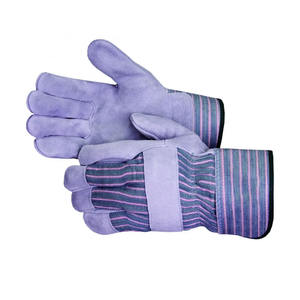 Guantes de Trabajo de Piel de Vacuno con Diseño Nuevo y Logotipo Personalizado, Guantes de Protección Personal Resistentes a la Abrasión para Trabajos de Jardinería - Product Image 5