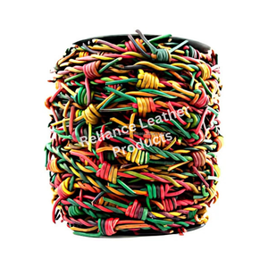 Reliance Leather Heavy-Duty Dual-Color Leather Barbwire-Fade-Resistant 2.5mm Cord Roll Packaging for Jewelry Pet Collars Bag - Product Image 4