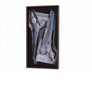 Juego de Tijeras de Peluquería de Acero Inoxidable con Empuñadura de Goma, 2 Piezas, para Barbería y Salón de Belleza - Product Image 5