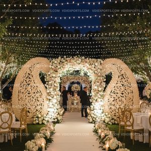 Paneles Decorativos de Fibra de Vidrio Tallados Tradicionales de Lujo, Diseño Clásico Ambi, Decoración Premium para Entrada y Pasillo de Bodas, Exportación - Product Image 3