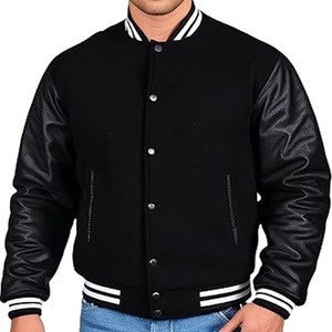 <b>Top</b> Quality Custom Logo Varsity Jacket Embroidery Vintage Letterman College Baseball jacket for men - Product Image 5