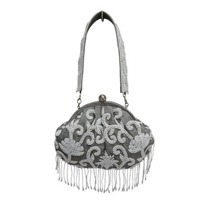 Premium Quality Sequined Beaded Women Clutch Handheld Bag with Decorative Bead Work for Women Available At Export Price - Product Image 2