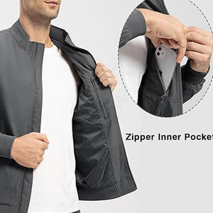 New Arrival 2026 Winter Warm Custom Made Casual <b>Men</b> <b>Track</b> <b>Jacket</b> with Stand Collar and Zipper Eco-Friendly Breathable <b>for</b> Sale - Product Image 3