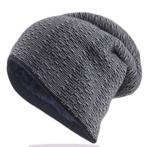 Bonnets en tricot, chapeau d'hiver chaud et doux, décontracté, streetwear, accessoires tendance, bonnets - Product Image 1