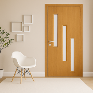 Puerta de Diseño de PVC Premium, Impermeable, Resistente a los Arañazos y a las Termitas, Elegante para Interiores de Casas Modernas y Espacios de Trabajo de Oficina - Product Image 1