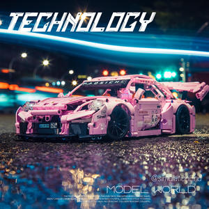 Modèles de voitures de sport, blocs de construction de voitures de course RC, ensemble de briques à assembler de haute difficulté, jouet cadeau pour Noël, pour garçons et filles - Product Image 2