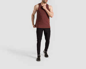<b>Men</b> Boxy Cropped 220gsm 100% Cotton Custom Print Logo Summer <b>Singlet</b> Sleeveless Sleeve T-shirts Sport Gym Vest Tank Top <b>Men</b> - Product Image 1