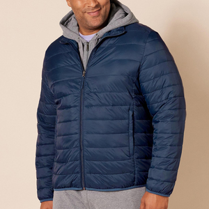 New Arrival Design Men's Puffer Jackets Winter Thick Warm Custom Padded <b>Bubble</b> <b>Coats</b> Zipper Closure Puffer Jacket - Product Image 6